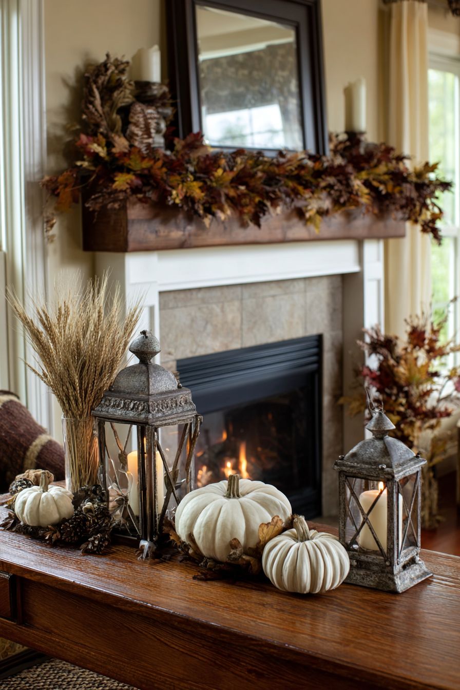 Add Warmth with Candle Lanterns
