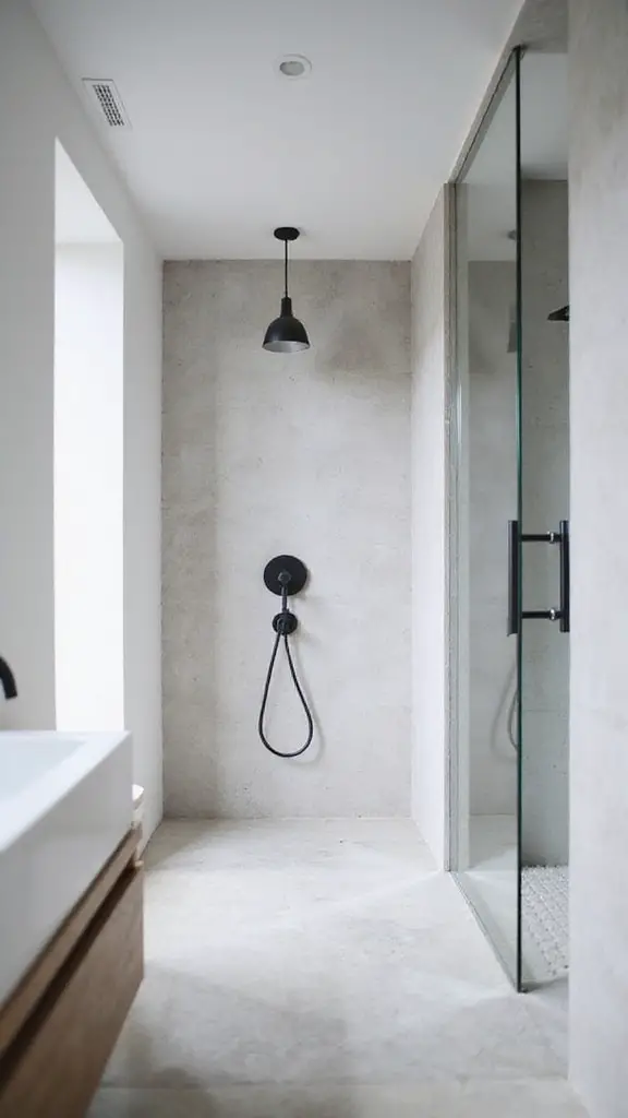 sleek fixtures enhance minimalist design