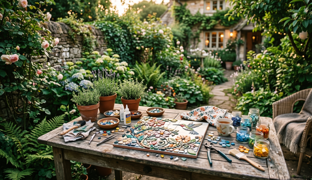 DIY Mosaic Flowers 