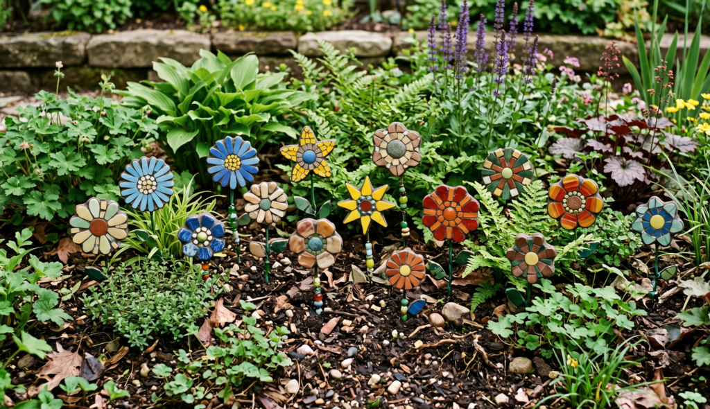 DIY Mosaic Flowers 