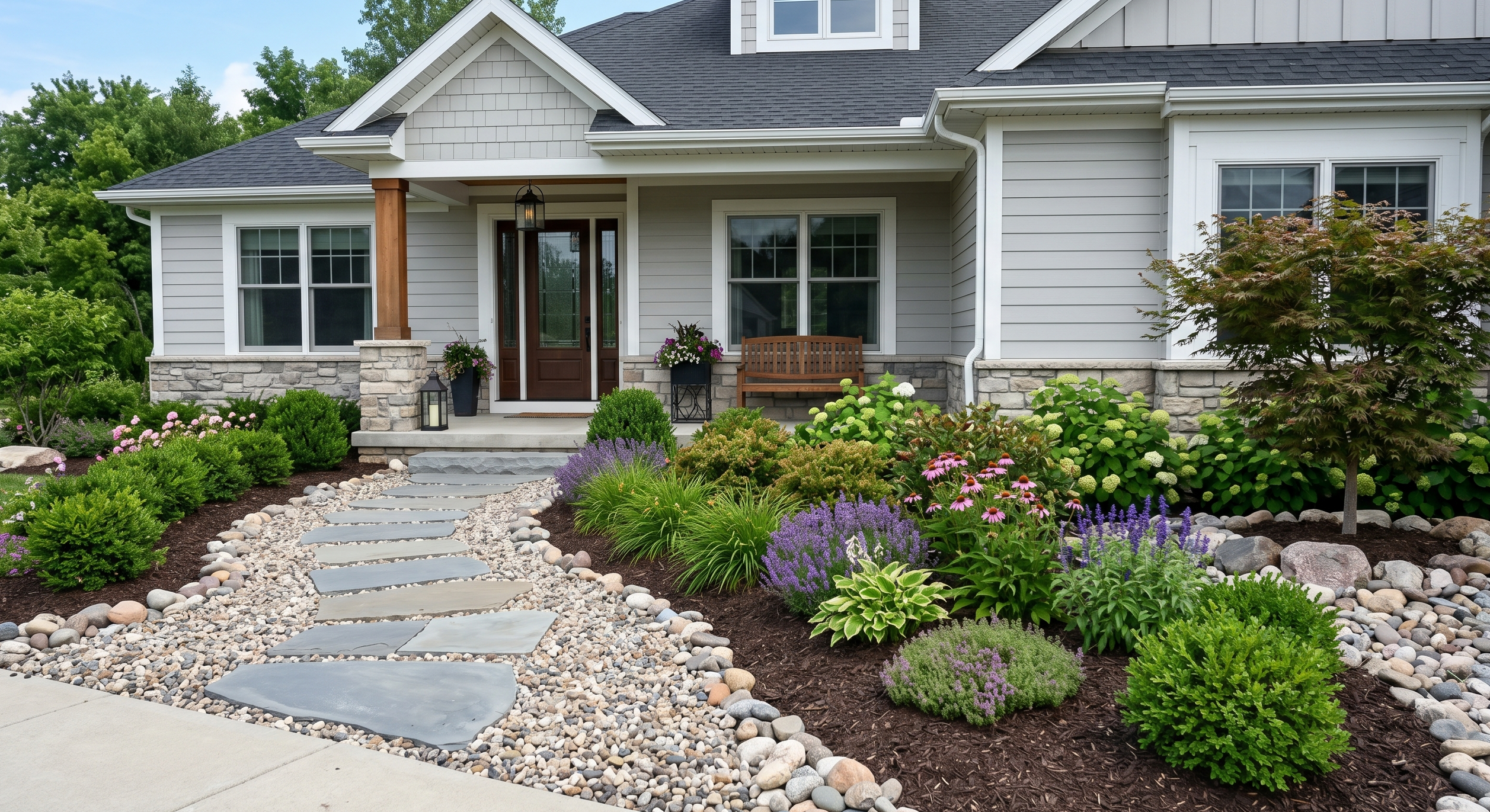 Mulch vs Rock Landscaping