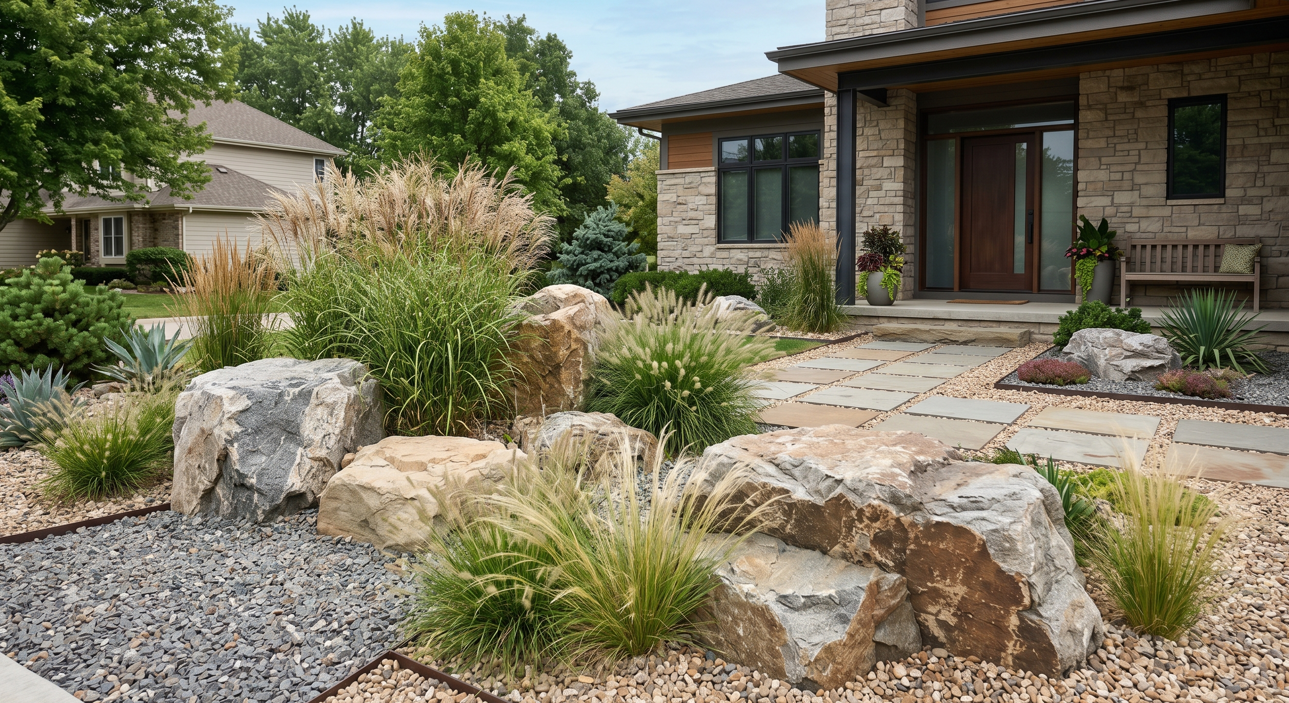 Mulch vs Rock Landscaping