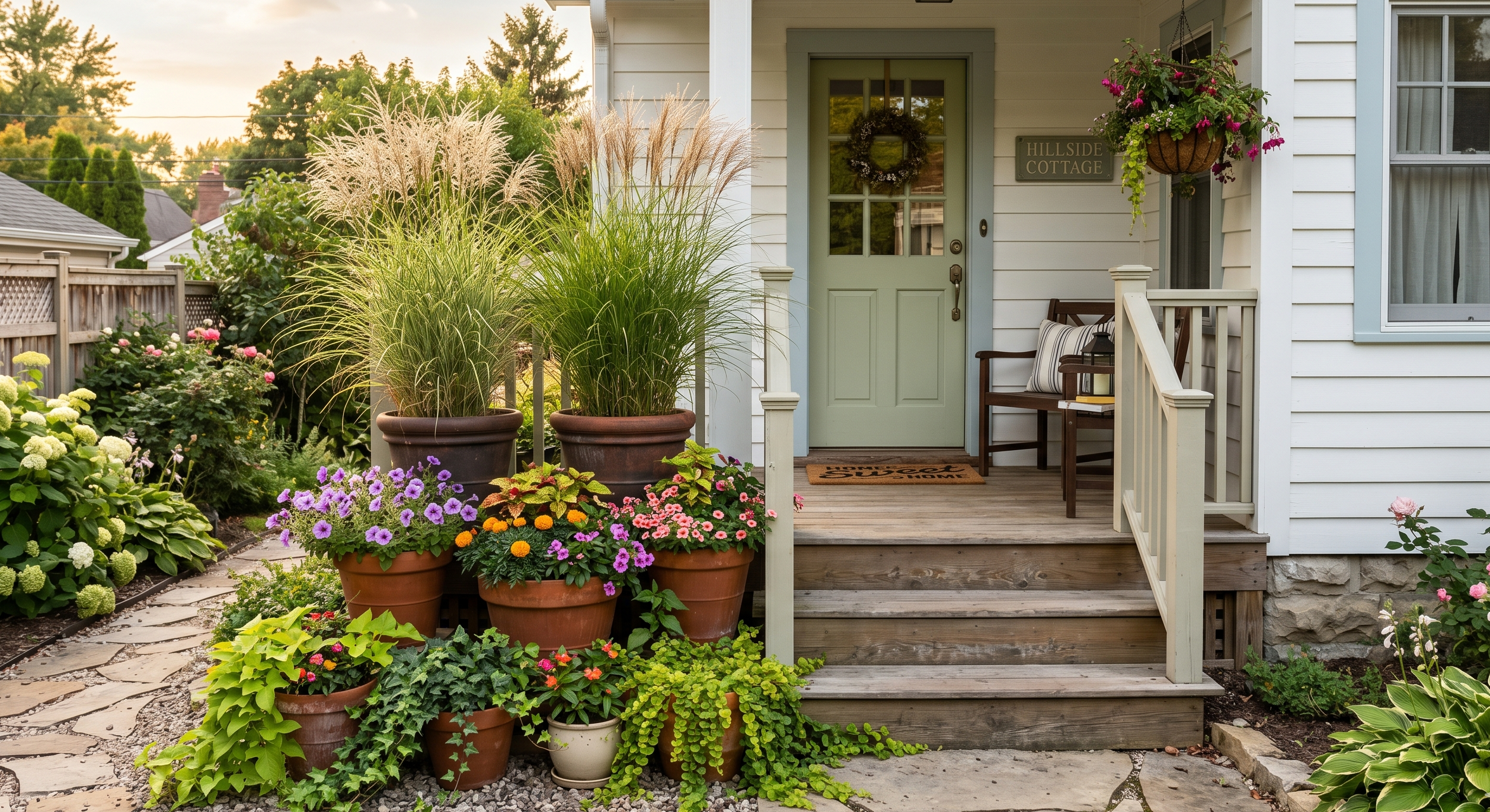 Small Front Yard Landscaping Around Porch