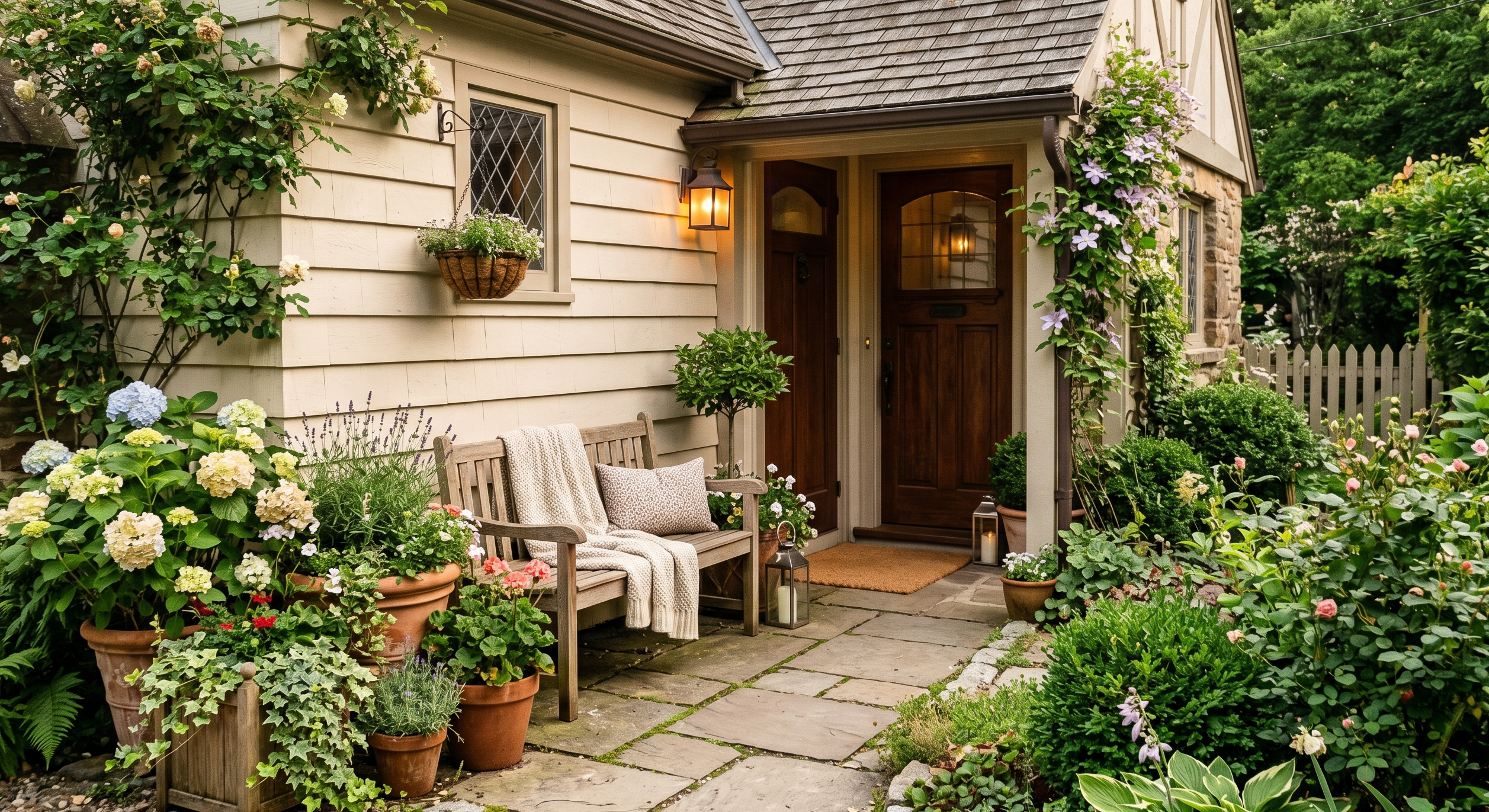 Small Front Yard Landscaping Around Porch