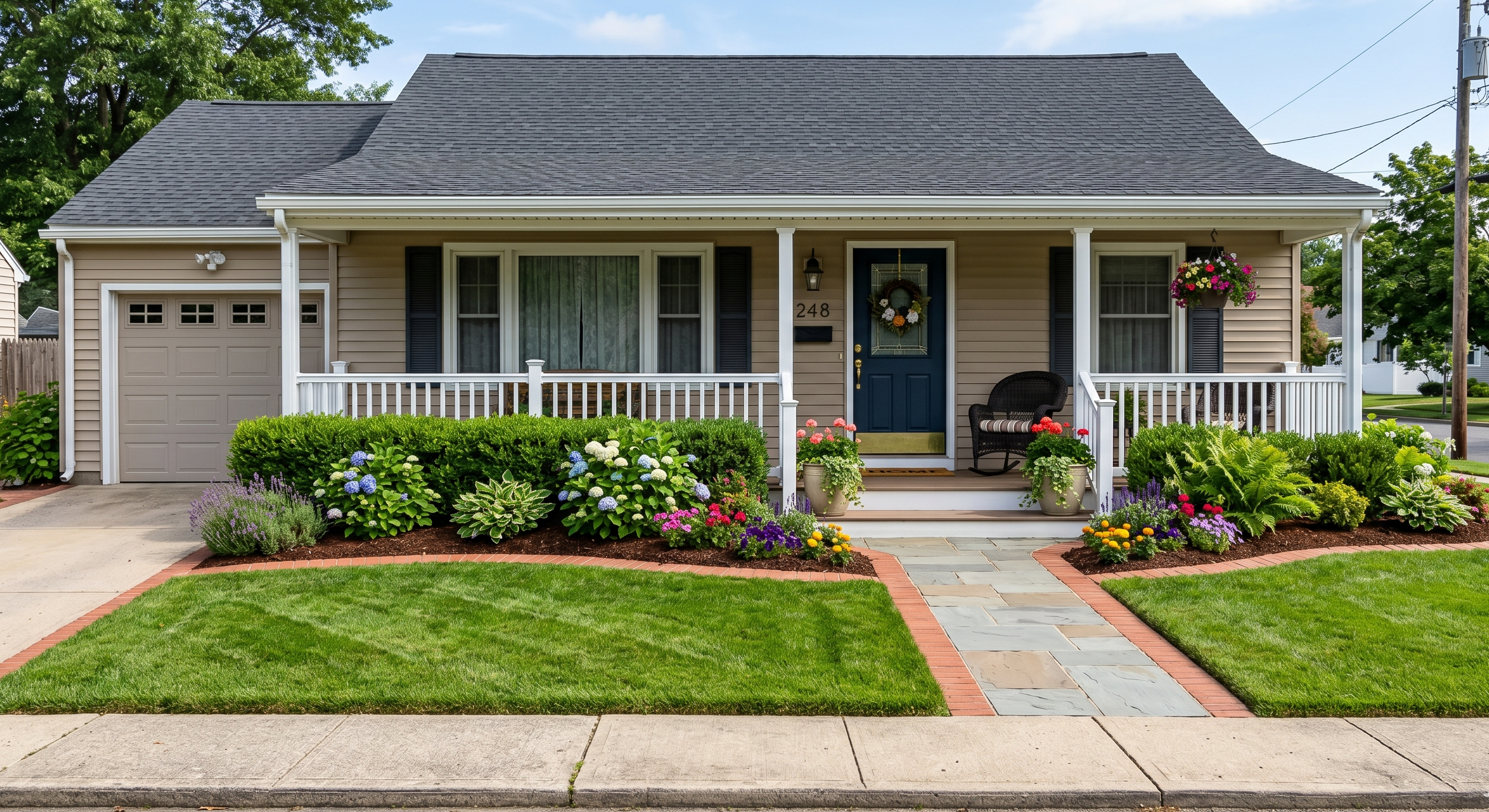 Small Front Yard Landscaping Around Porch