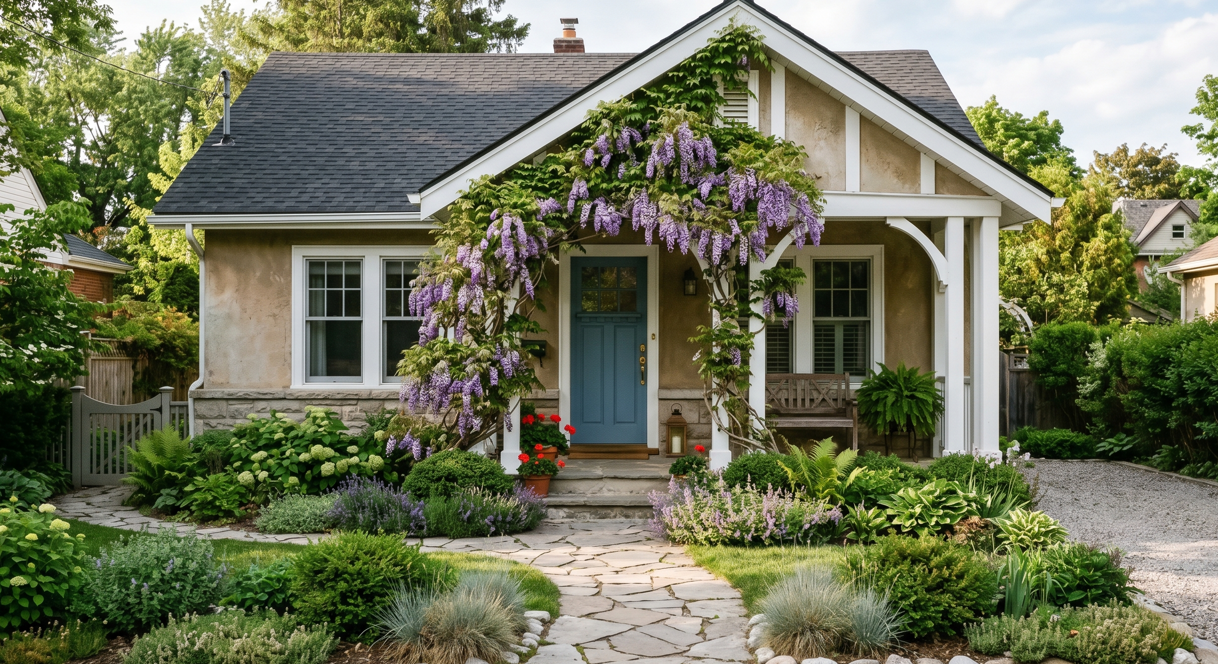 Small Front Yard Landscaping Around Porch