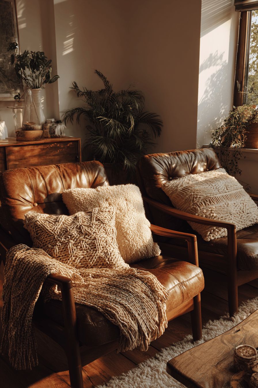 Hang Cozy Throws on Your Living Room Chairs