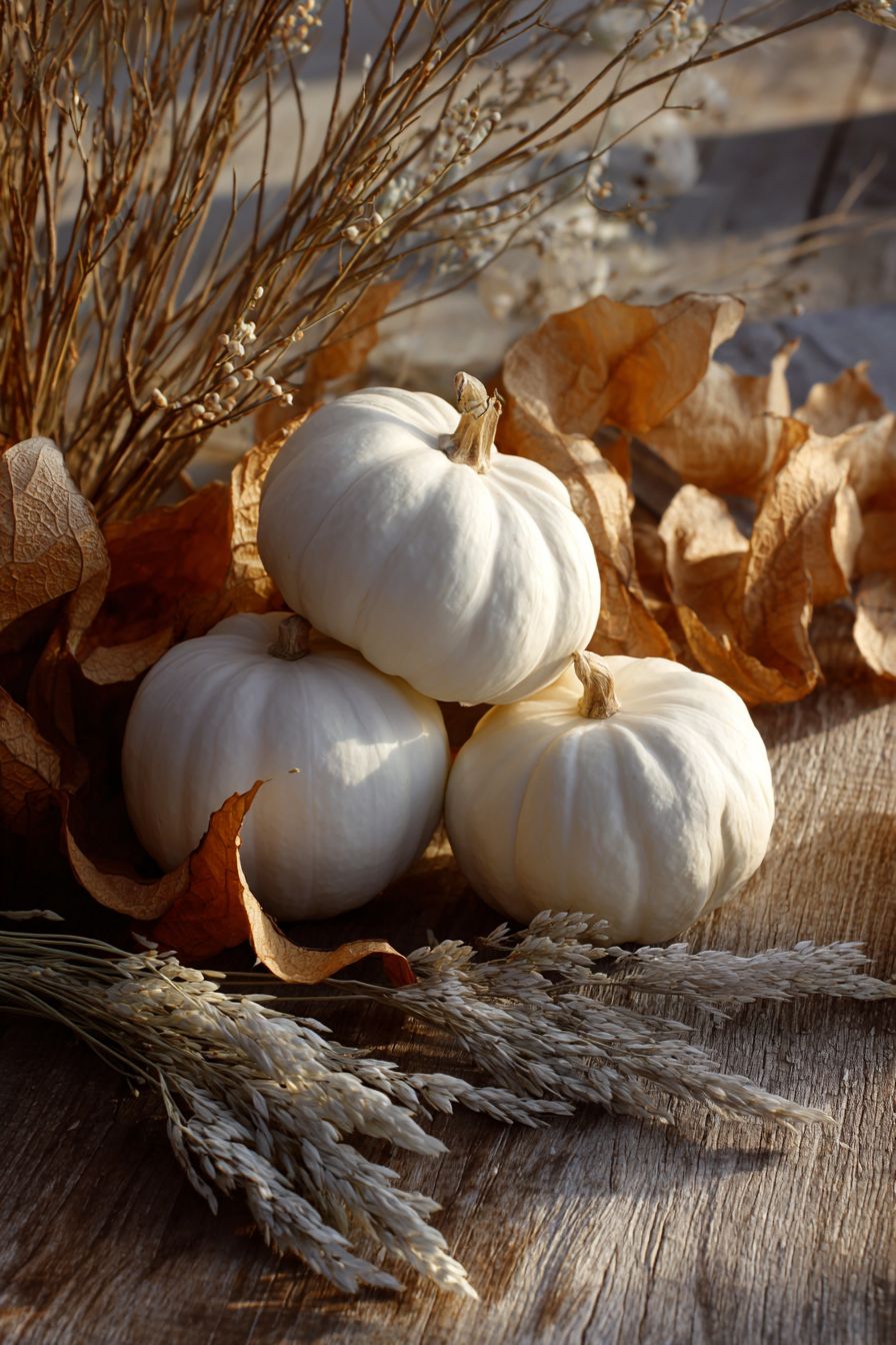 Create Serenity with White Pumpkin Aesthetics