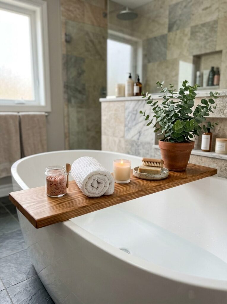 DIY Bathtub Tray Ideas