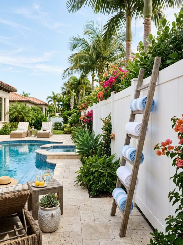 Pool Towel Storage Ideas