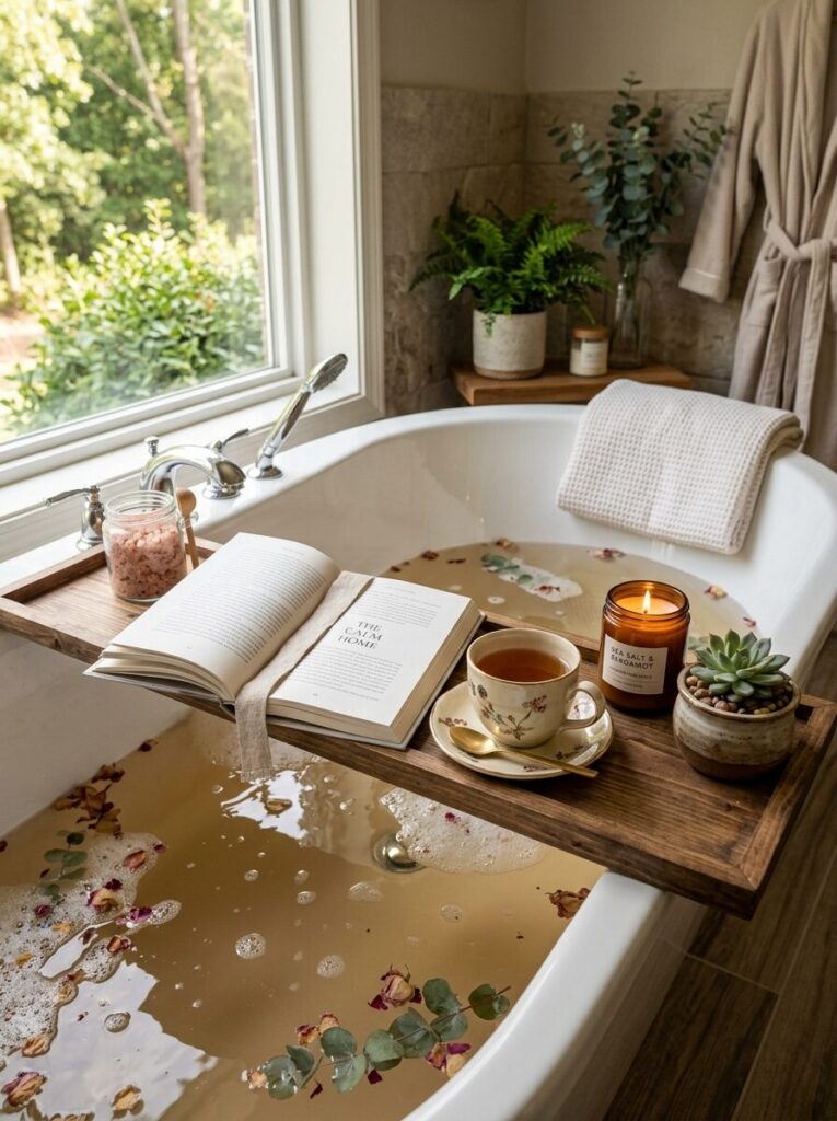 DIY Bathtub Tray Ideas