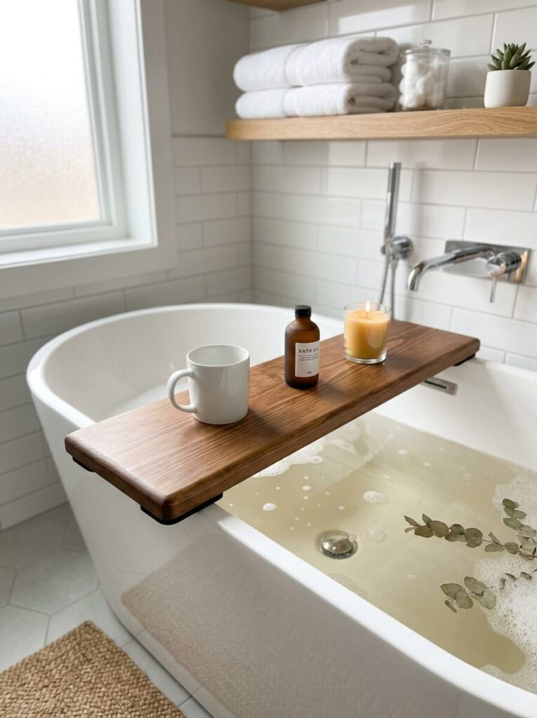 DIY Bathtub Tray Ideas
