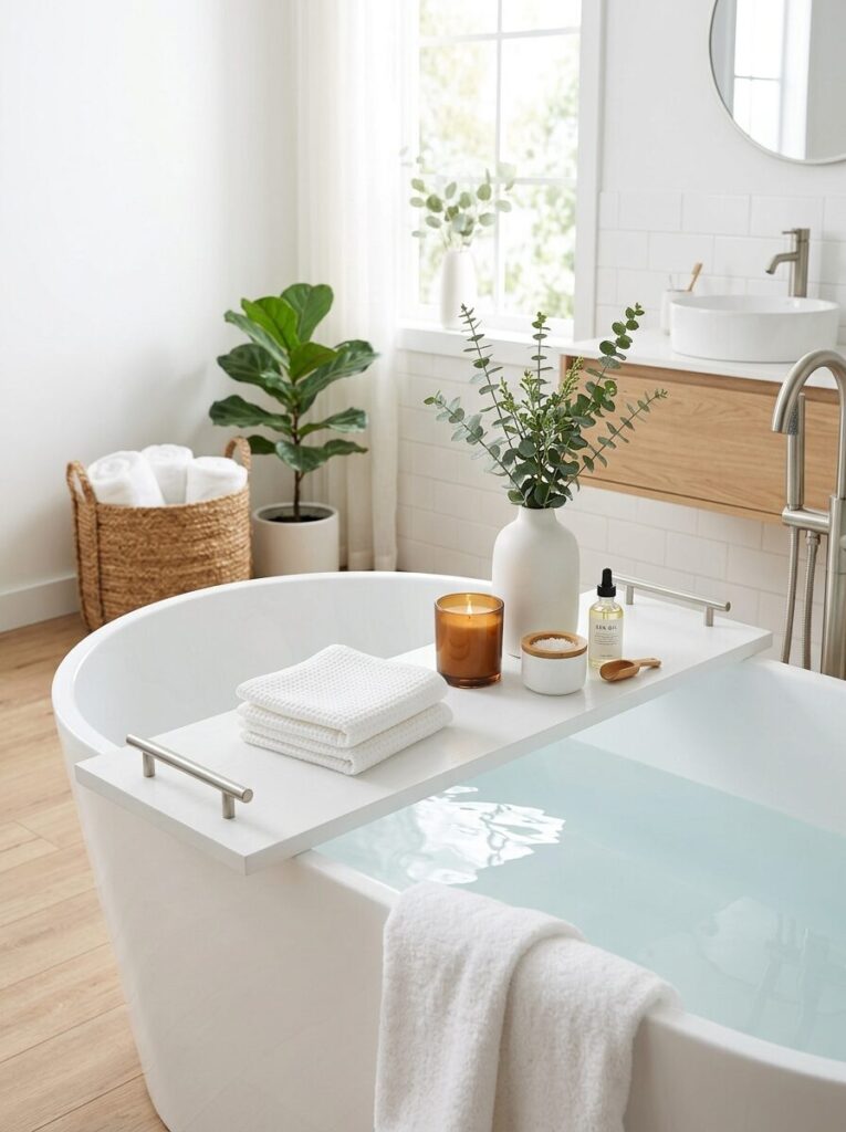DIY Bathtub Tray Ideas
