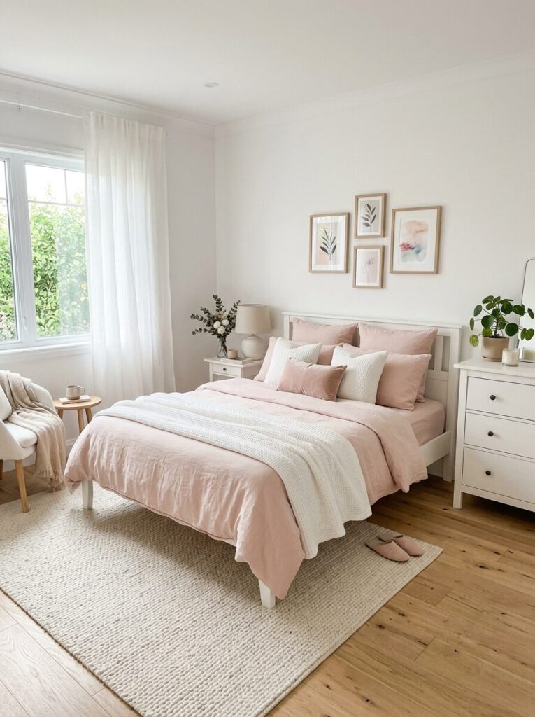 Ultimate Pink and White Room
