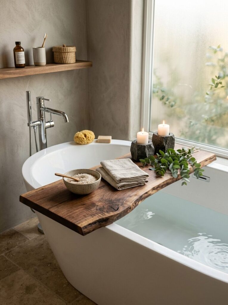 DIY Bathtub Tray Ideas