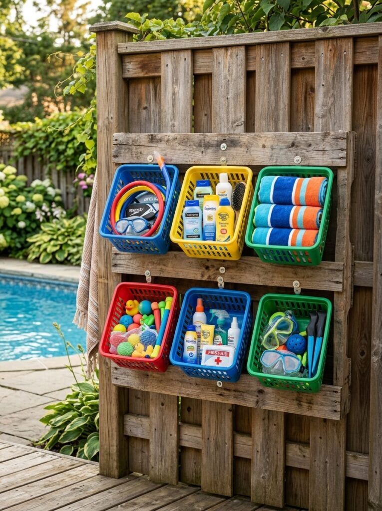 DIY Pool Storage Ideas