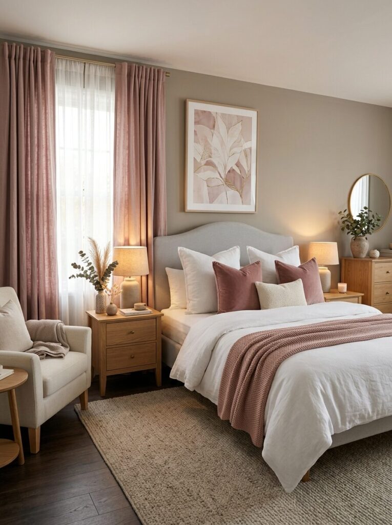 Ultimate Pink and White Room