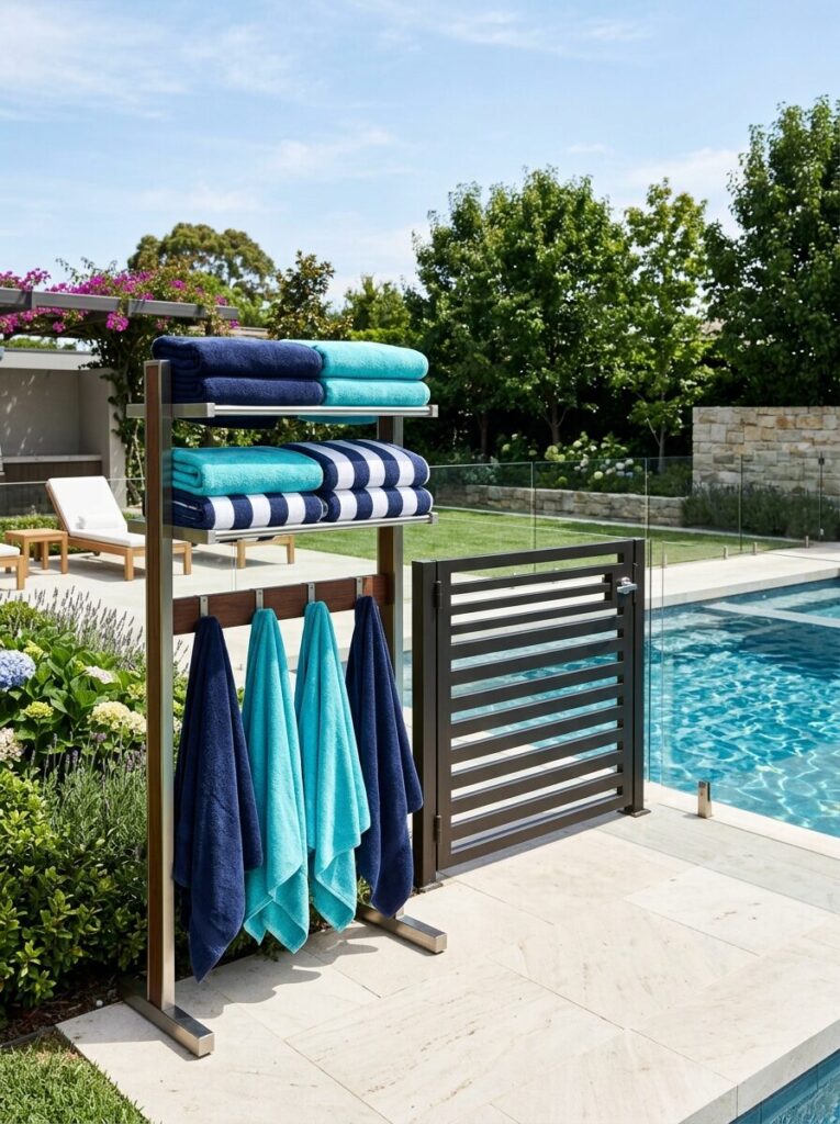 Pool Towel Storage Ideas