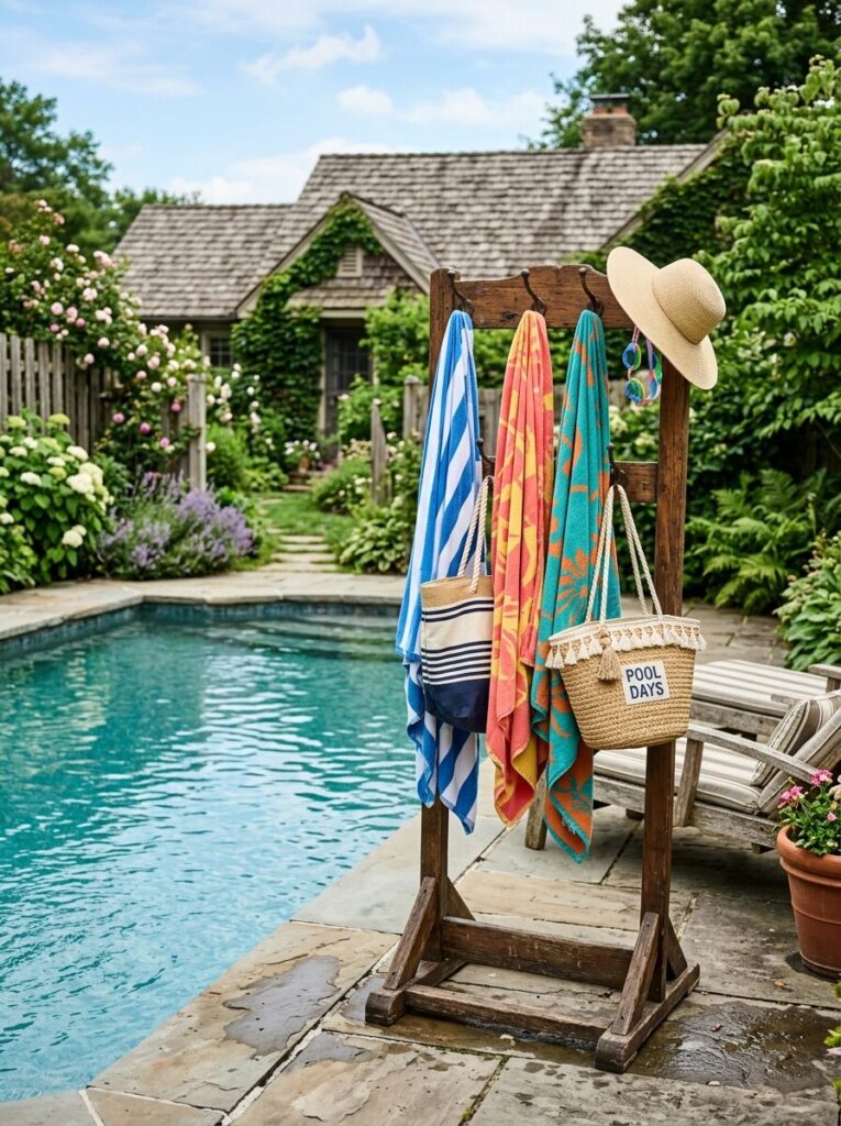 Pool Towel Storage Ideas