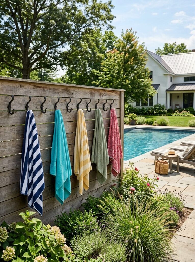 Pool Towel Storage Ideas