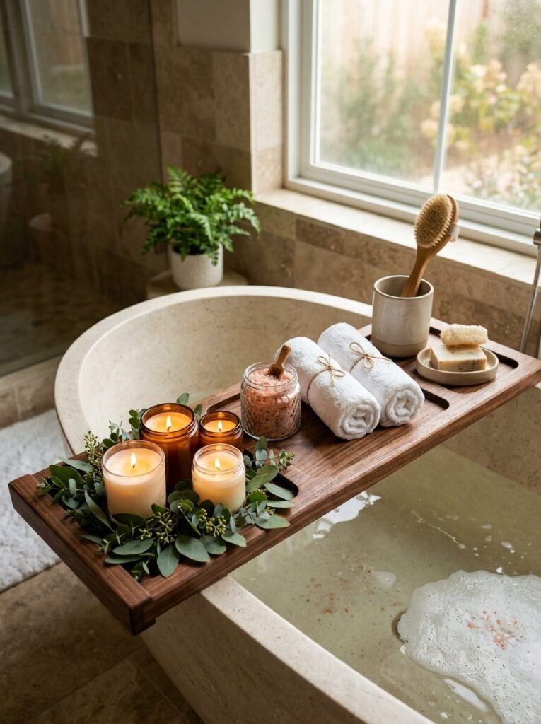 DIY Bathtub Tray Ideas