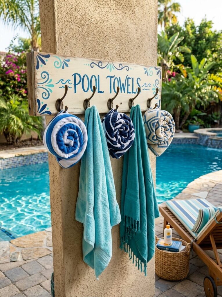 Pool Towel Storage Ideas