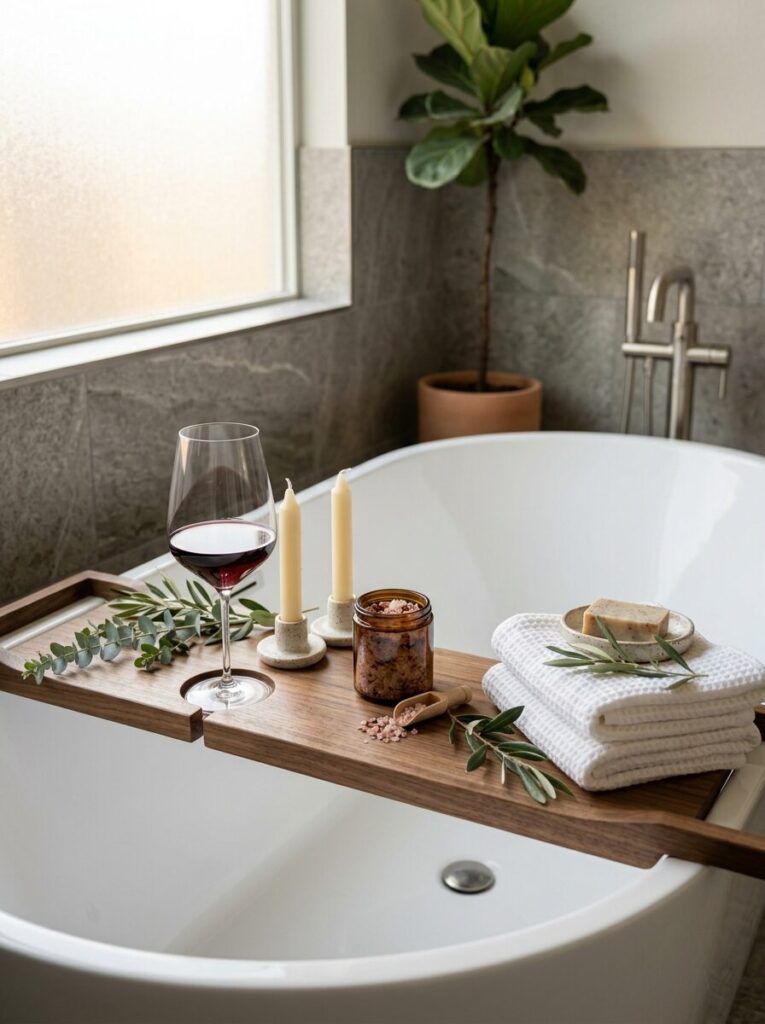 DIY Bathtub Tray Ideas