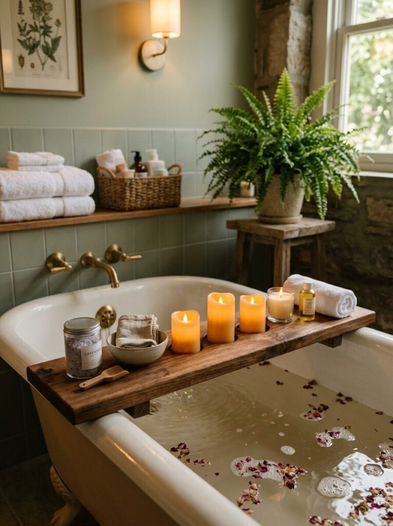 DIY Bathtub Tray Ideas