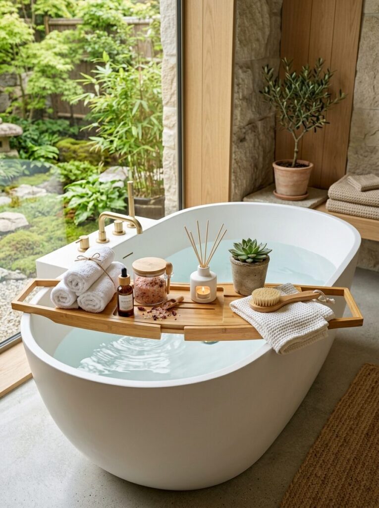 DIY Bathtub Tray Ideas