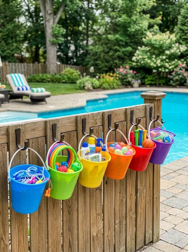 DIY Pool Storage Ideas