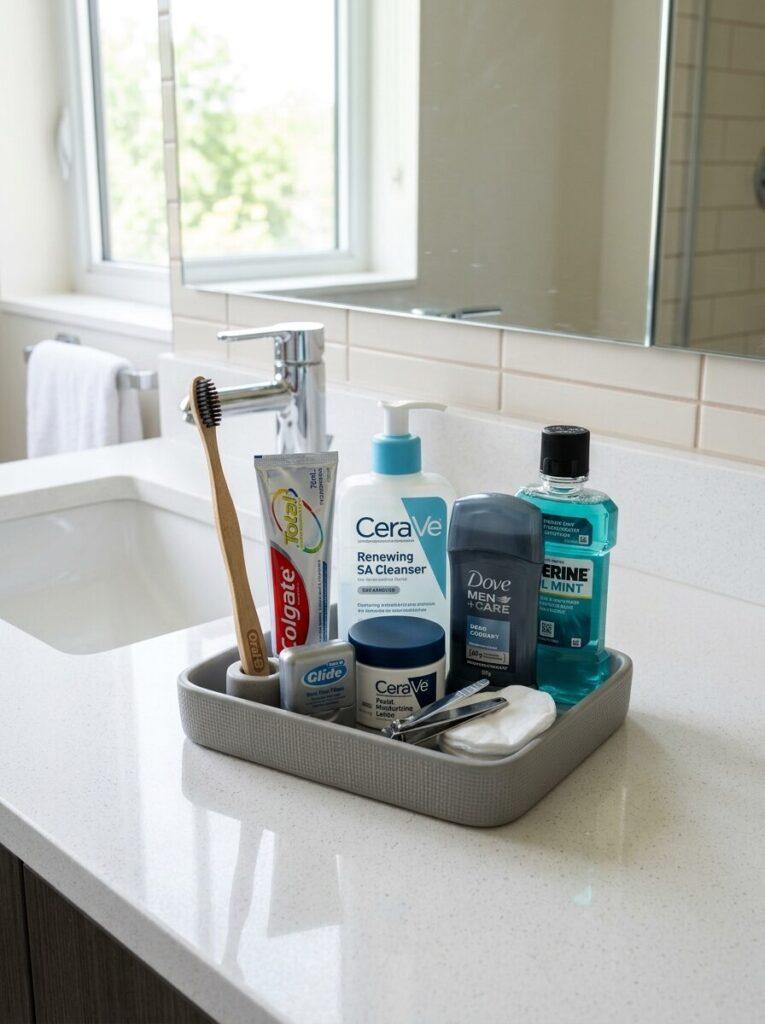 Dorm Bathroom Organization