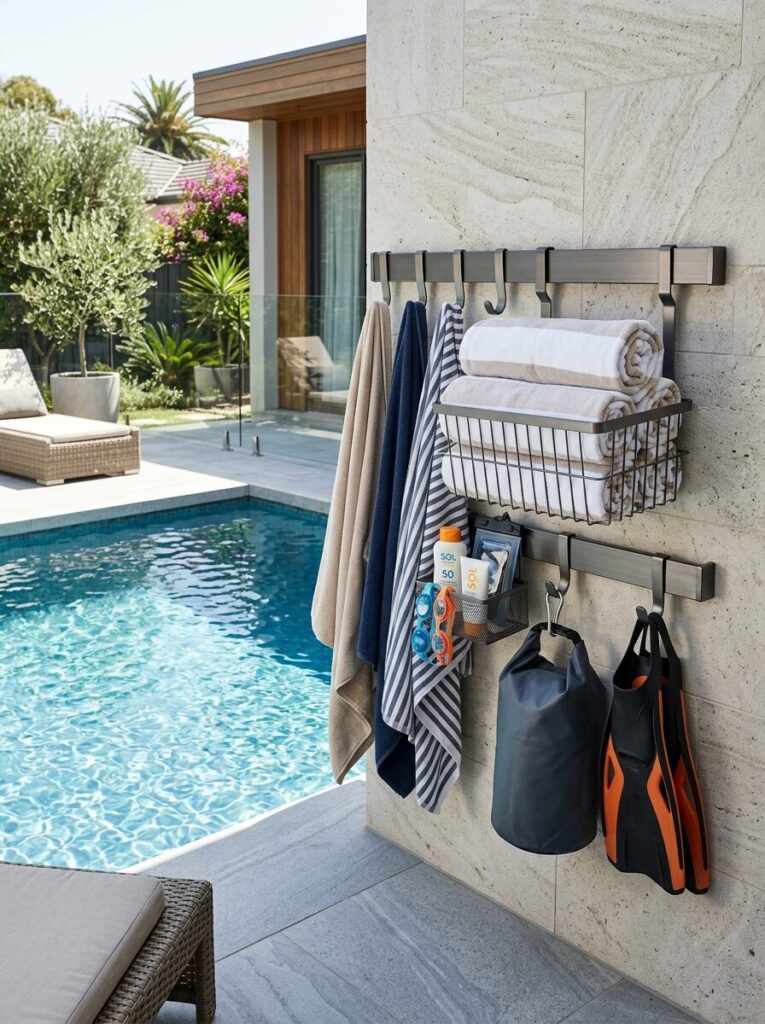 Pool Towel Storage Ideas