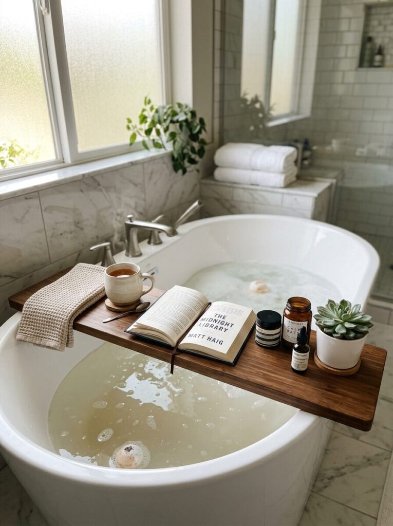 DIY Bathtub Tray Ideas