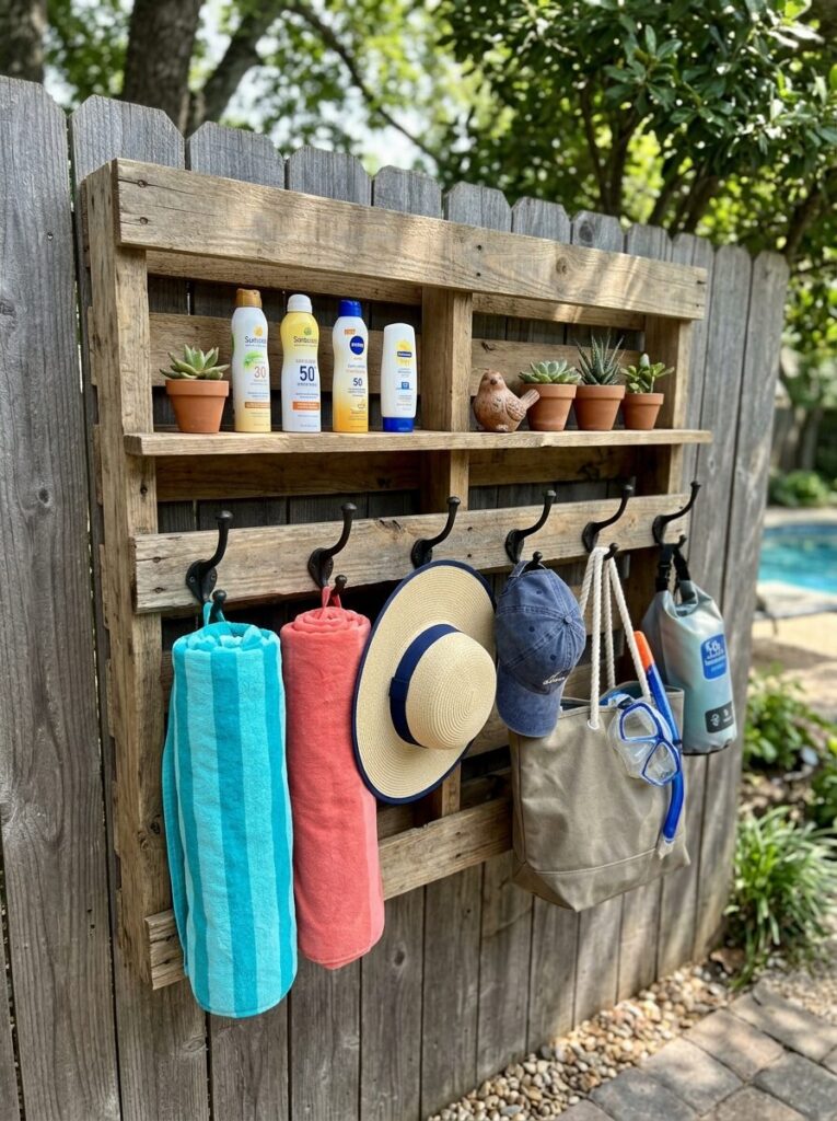 DIY Pool Storage Ideas
