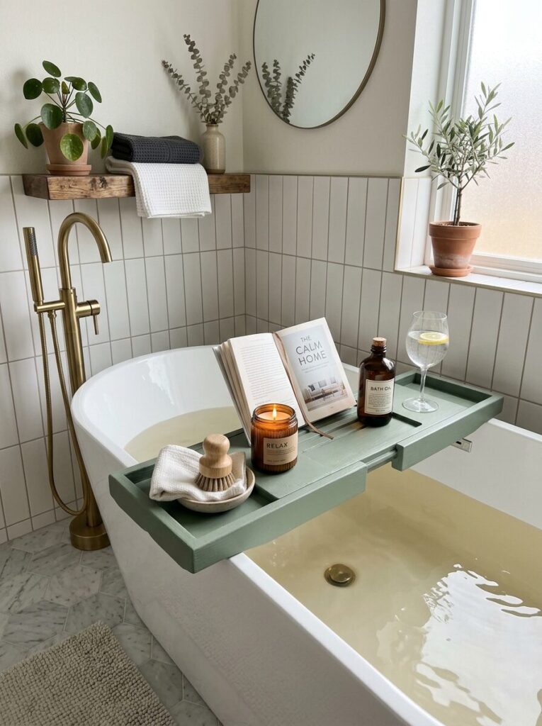 DIY Bathtub Tray Ideas