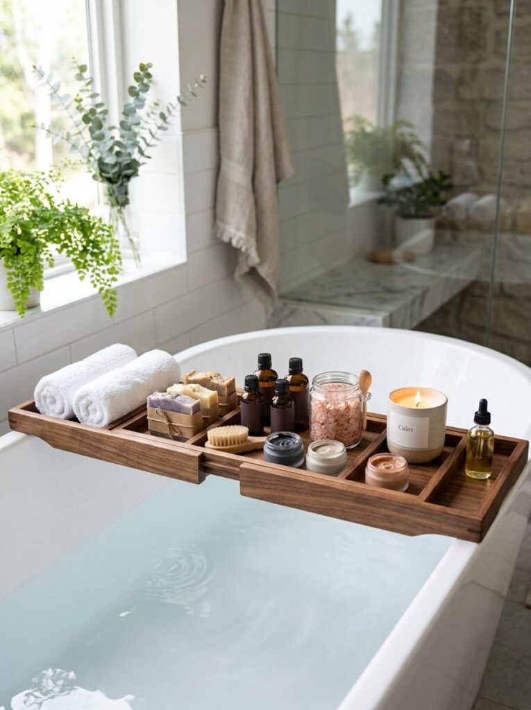 DIY Bathtub Tray Ideas