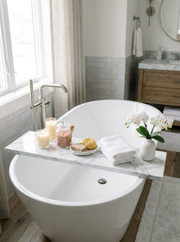 DIY Bathtub Tray Ideas