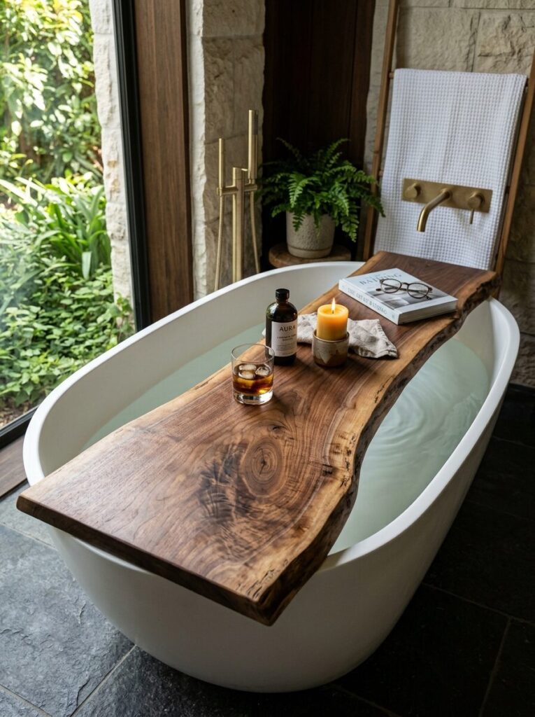 DIY Bathtub Tray Ideas