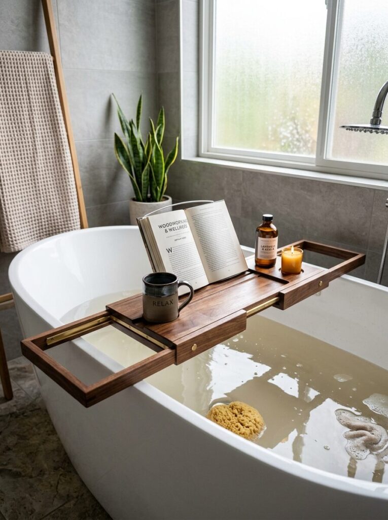 DIY Bathtub Tray Ideas