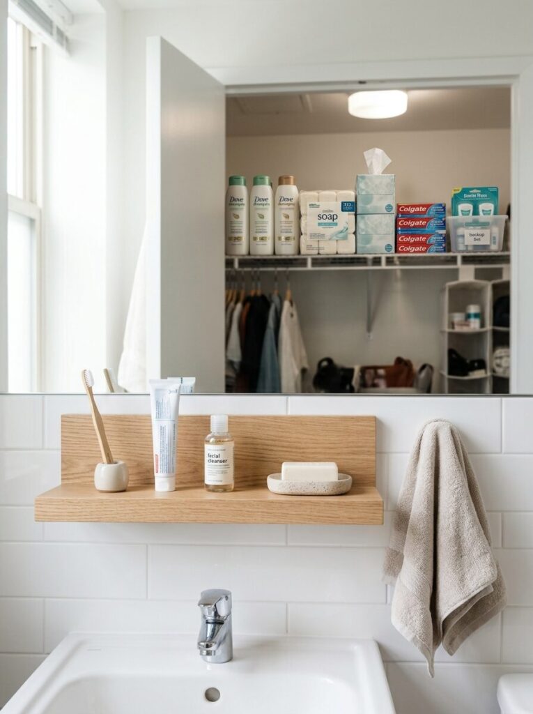 Dorm Bathroom Organization