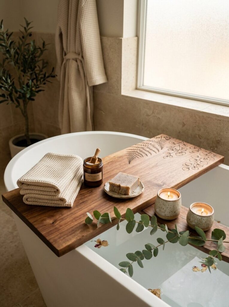 DIY Bathtub Tray Ideas