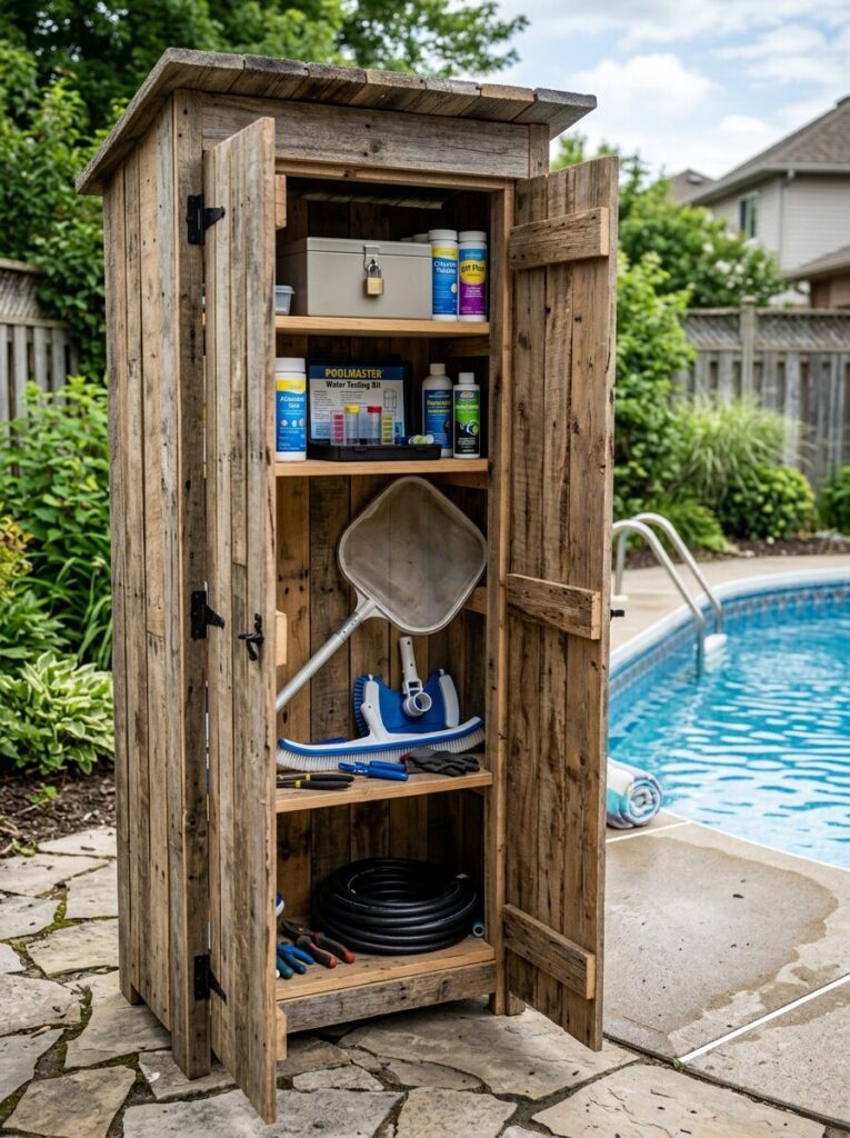 DIY Pool Storage Ideas