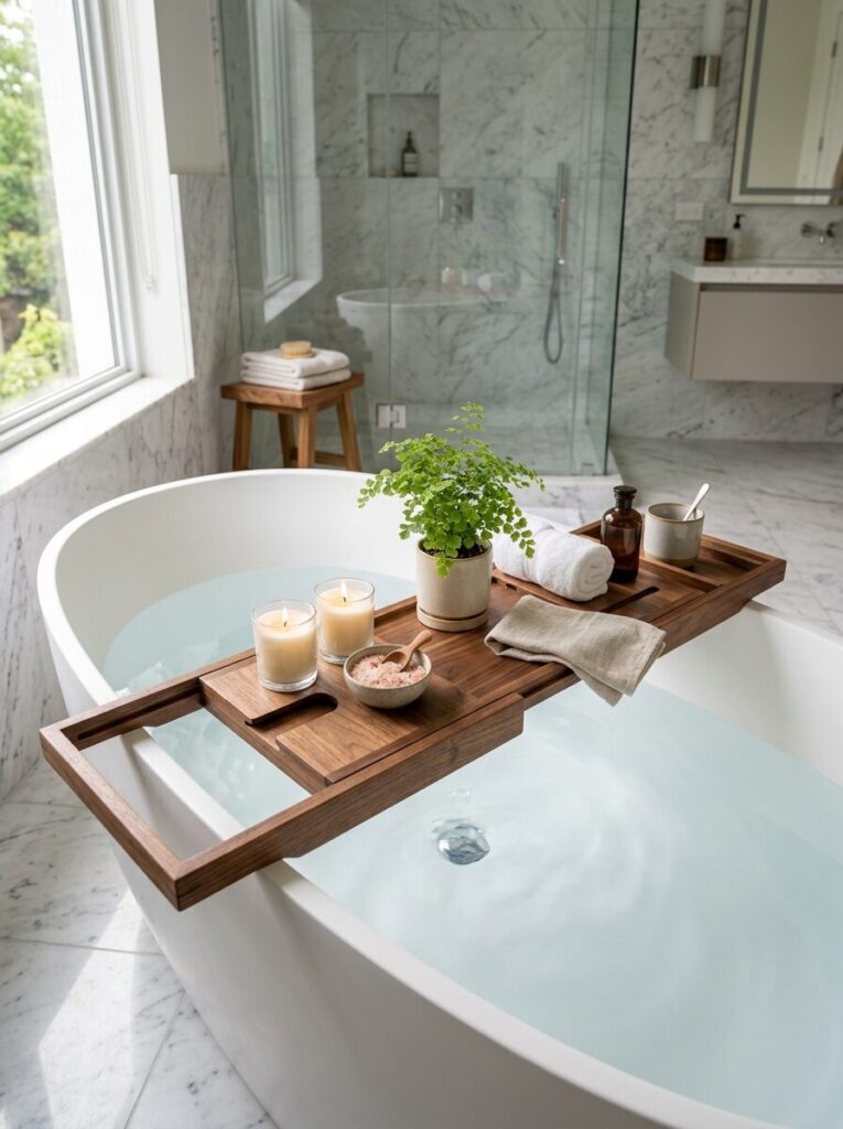 DIY Bathtub Tray Ideas