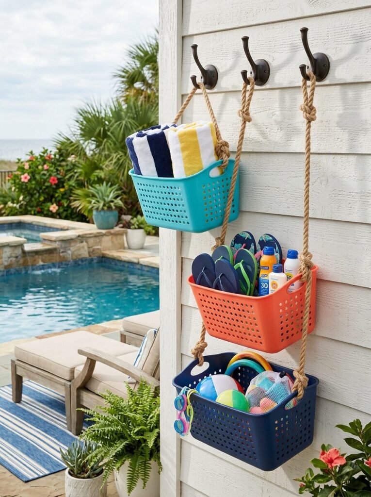 DIY Pool Storage Ideas