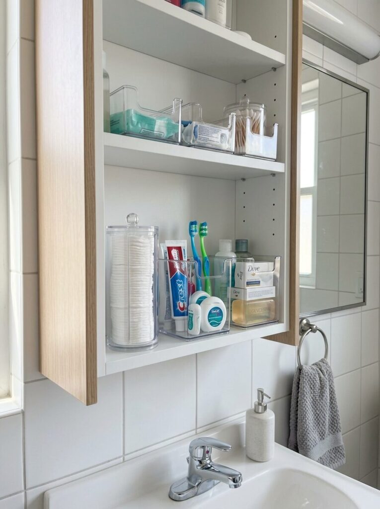 Dorm Bathroom Organization