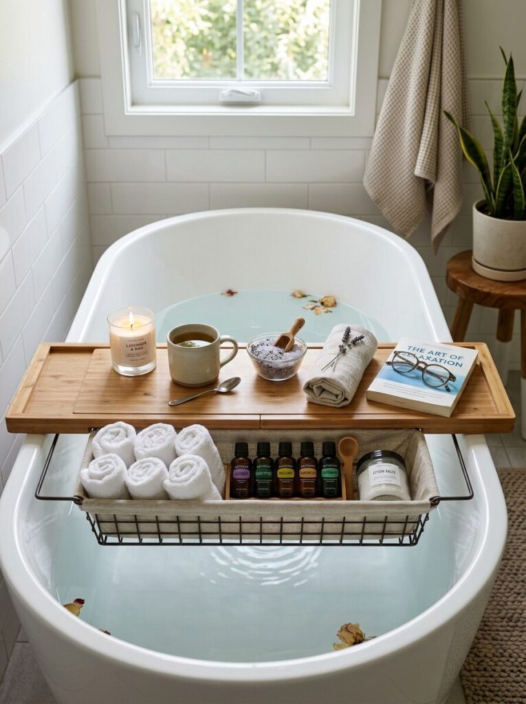 DIY Bathtub Tray Ideas