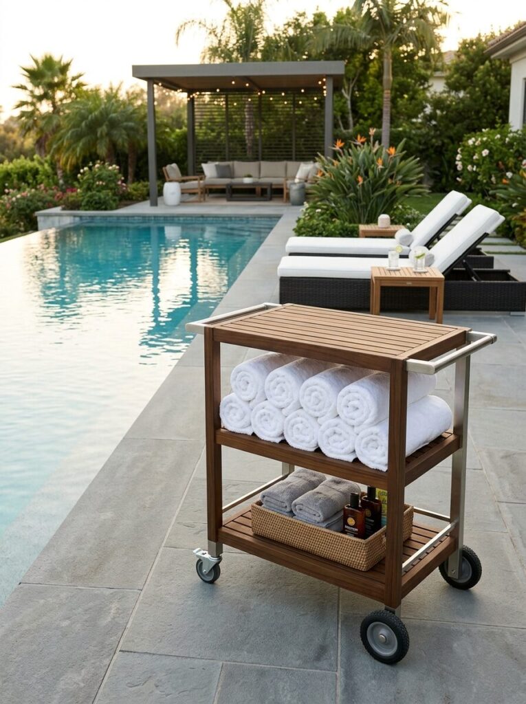 Pool Towel Storage Ideas