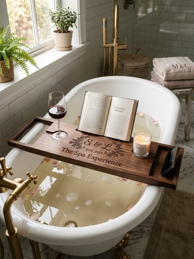 DIY Bathtub Tray Ideas