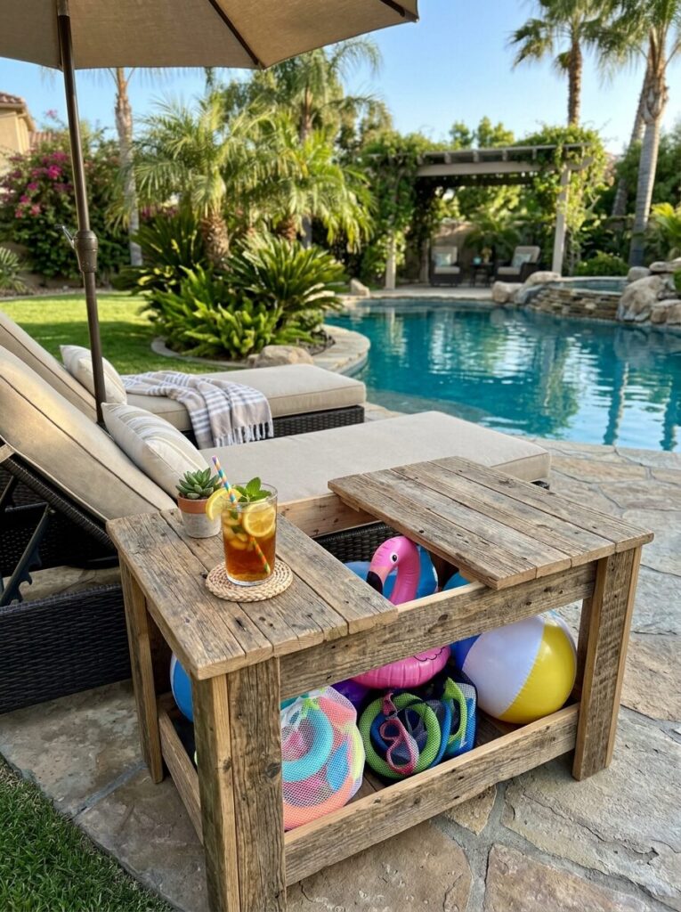 DIY Pool Storage Ideas