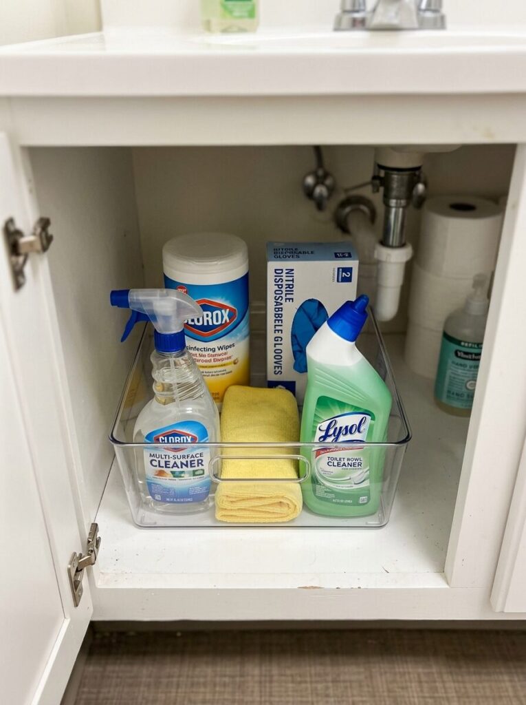 Dorm Bathroom Organization